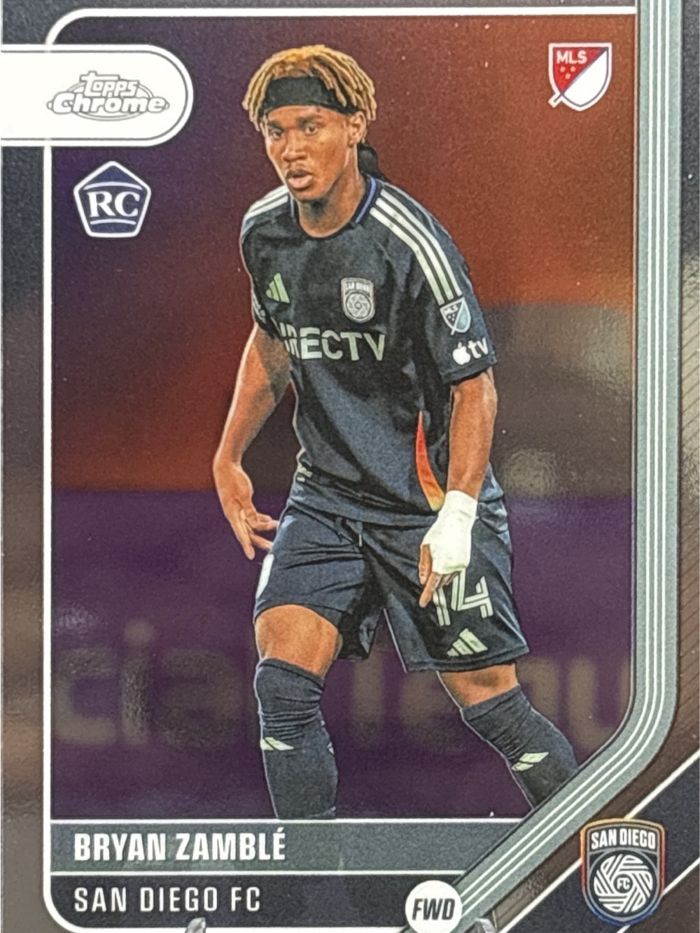 Topps Chrome Bryan Zamblé Rookie Soccer Trading Card